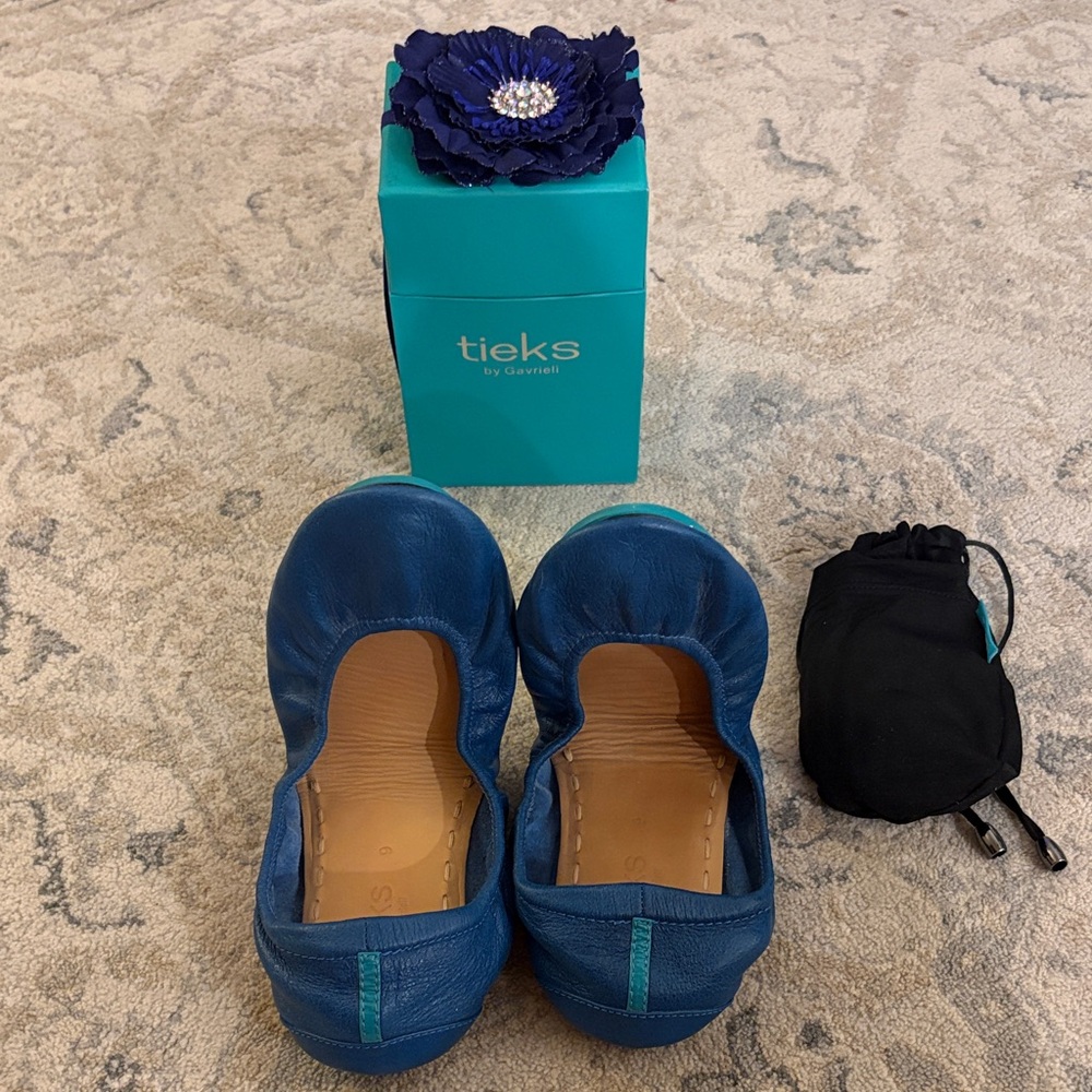 Tieks Blue Ballet Flats